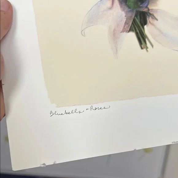 Floral Art Print with Pastel Flowers - Picture 4 of 9